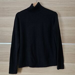 Valerie Stevens 100% Cashmere Black Mock Neck Sweater Women’s M